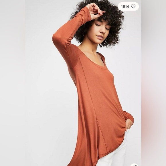 Free People Tops - Free People We The Free January Tee Top Tunic Long Sleeve